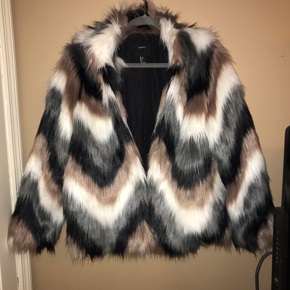 Forever 21 Faux Fur Coat